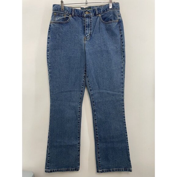 Lauren Ralph Lauren Denim - Lauren Ralph Lauren Jeans Co Classic Bootcut Pocket Flap Western Blue Womens 10